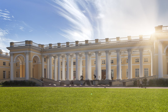 Pushkin, suburb of St. Petersburg.  Alexander Palace, 18th century...