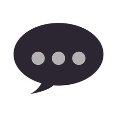 Bubble chat speakbox icon vector illustration graphic design