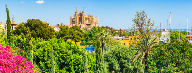 Panorama Aussicht Kathedrale La Seu Mallorca Spanien © vulcanus