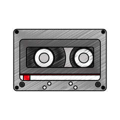 retro cassette isolated icon vector illustration design