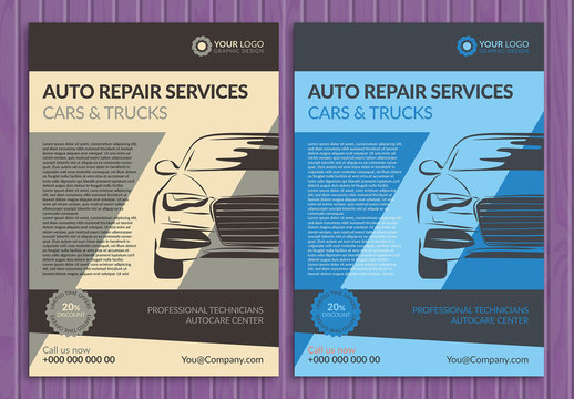 Automotive Services Flyer Layout 6