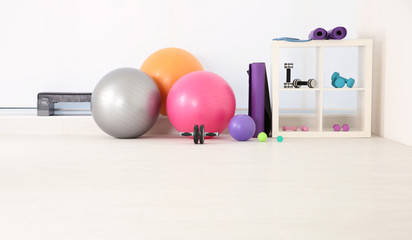 Interior of physiotherapist's office in clinic