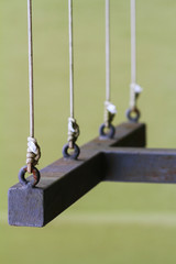 Metal console with strings. © tartalja