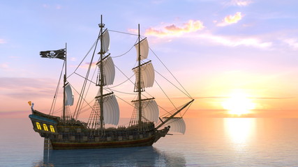 Obraz na płótnie Canvas 帆船