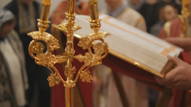 The glorious feast of Easter. Christ is risen. The Episcopal service is the reading of the Missal
