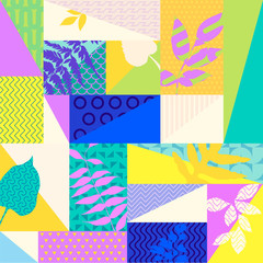 Obraz premium Botanical abstract geometric background