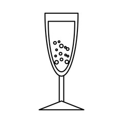 champagne cup isolated icon vector illustration design