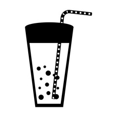 juice fruit glass icon vector illustration design