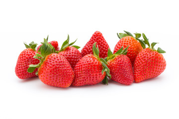 Strawberry isolated on white background. Fresh berry.