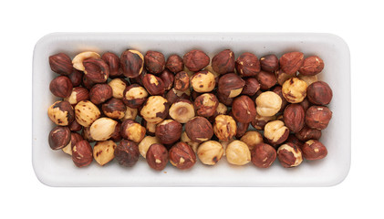 Roast hazelnuts in package