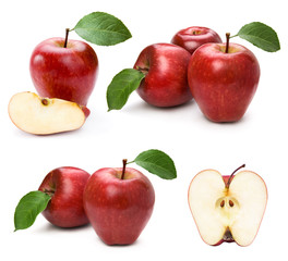 apple fruits with leaf