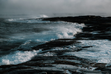Barents Sea in Arctic Ocean. Kola Peninsula, Russia