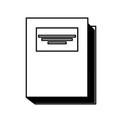 text book isolated icon vector illustration design