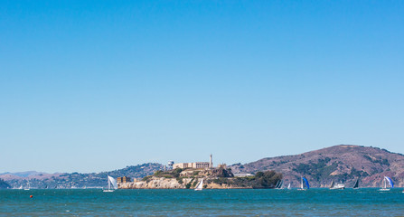 Naklejka na ściany i meble Alcatraz island
