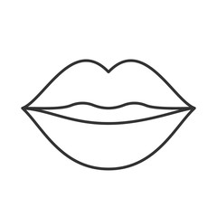 Kiss linear icon