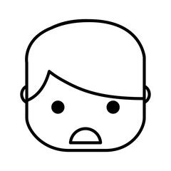 Sad and stressed man vector illustration design