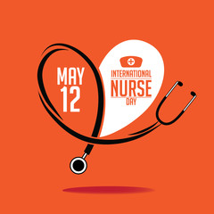 International Nurse Day icon design.  EPS 10 vector. - 145820370