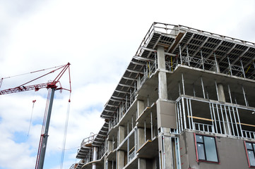 Construction site in Montreal, Canada