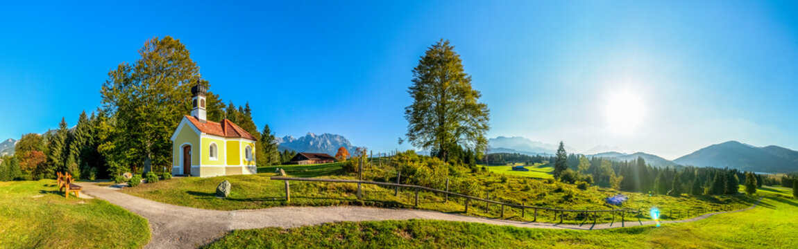 Kapelle, Kr&uuml;n, Karwendel 