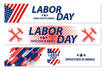 United state of America Labor Day poster design