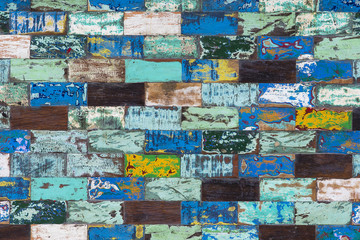 Naklejka premium Abstract grunge old color wood texture background