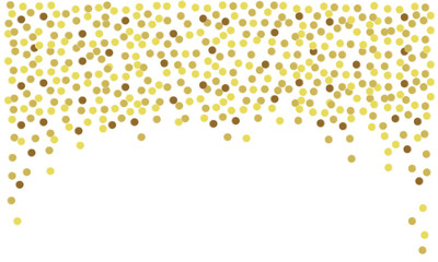 Gold confetti wedding