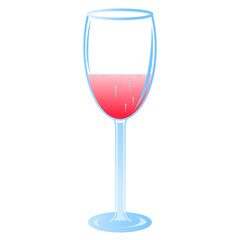 фужер с красным вином 