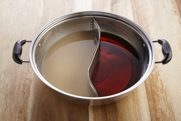 2in1 soup in shabu pot