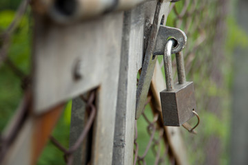 old master key has a locking steel door