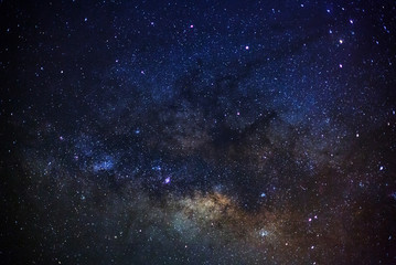 Fototapeta premium The center of the milky way galaxy,Long exposure photograph, with grain.