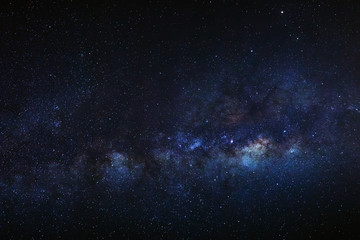 Fototapeta na wymiar Milky way galaxy with stars and space dust in the universe, Long exposure photograph, with grain.
