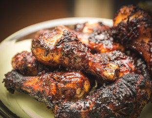 Barbecued Chicken with Sauce and Spices