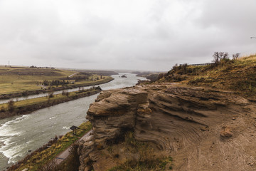 Obraz premium Cliffs of the Missouri River