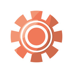 Gear machinery piece icon vector illustration graphic design