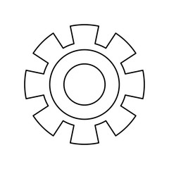 Gear machinery piece icon vector illustration graphic design