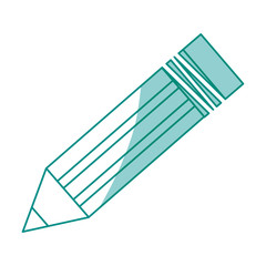 Isolted wooden pencil icon vector illustration graphic design