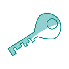 Door key isolated icon vector illustration graphic design
