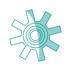 Gear machinery piece icon vector illustration graphic design