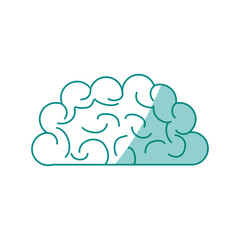 Human brain symbol icon vector illustration graphic design