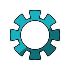 Gear machinery piece icon vector illustration graphic design