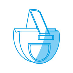 Obraz premium Eco friendly canvas bag icon vector illustration graphic design