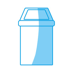 Trash can isolated icon vector illustration graphic design