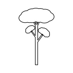 Tree natural ecology icon vector illustration graphic design