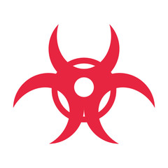 Biohazard risk sign icon vector illustration graphic design