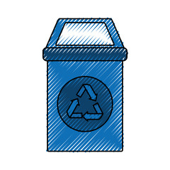 Trash can isolated icon vector illustration graphic design