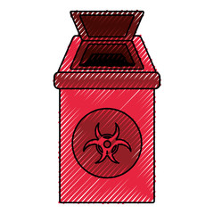 Trash can isolated icon vector illustration graphic design