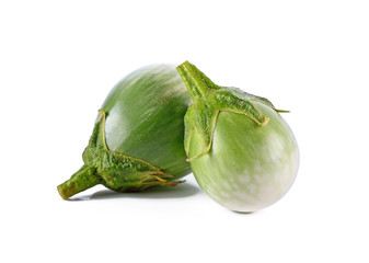 Thai eggplant isolated on white background