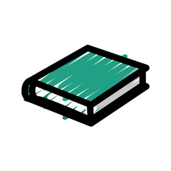 academic book icon over white background. colorful design. vector illustration