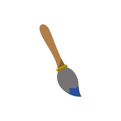 paint brush icon over white background. vector illustration