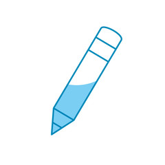 pencil icon over white background. vector illustration